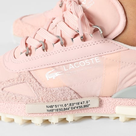 Lacoste - Baskets Femme Elite Active 225 Light Pink Off White