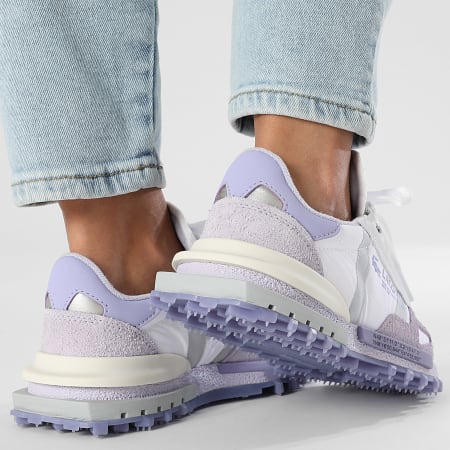 Lacoste - Baskets Femme Elite Active 225 White Light Purple