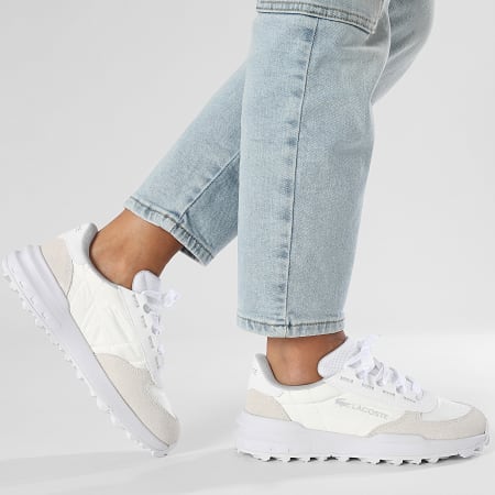 Lacoste - Elite Active Evo 225 Blanco Gris claro Zapatillas Mujer