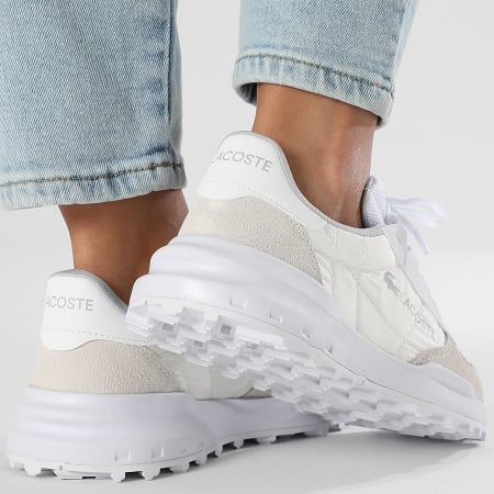 Lacoste - Elite Active Evo 225 Blanco Gris claro Zapatillas Mujer