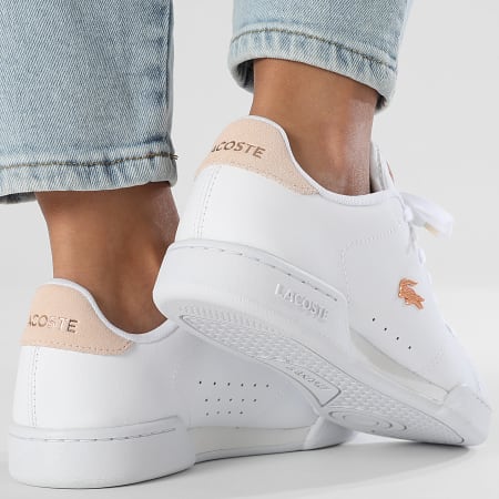 Lacoste - Baskets Femme Carnaby Cup 225 White Light Pink