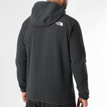 The North Face - Glacier A89JJ Houtskoolgrijs Fleece Hooded Zip Jacket