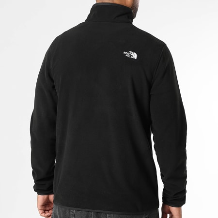 The North Face - Sweat Polaire Col Zippé Glacier Fleece Noir