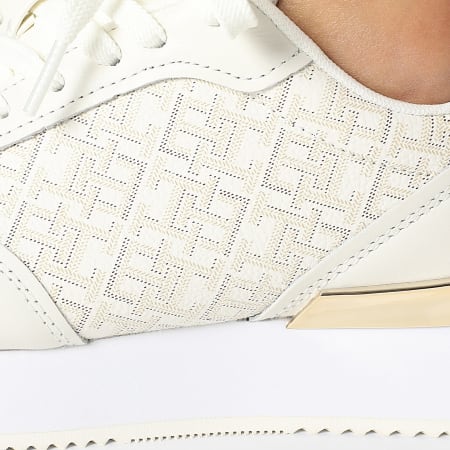Tommy Hilfiger - Baskets Femme Chic Monogram Runner 9051 Ivory Silk
