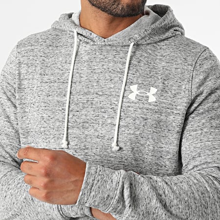 Under Armour - Sweat Capuche UA Rival Terry 1370401 Gris Chiné