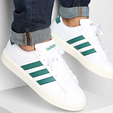 Adidas Sportswear - Grand Court 2.0 Sneakers JR2224 Footwear White Core  Green Core White - Ryses