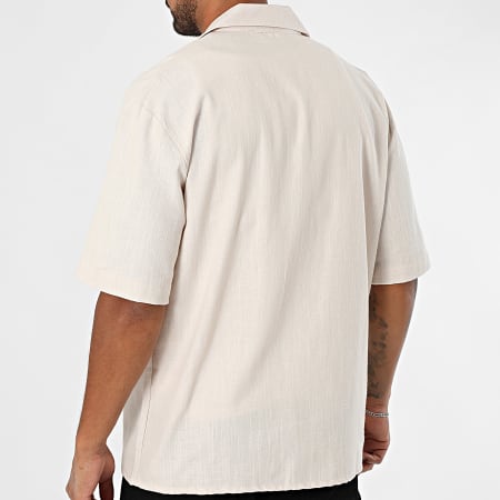 ADJ - Coeur Chic 518 Beige White Short Sleeve Shirt