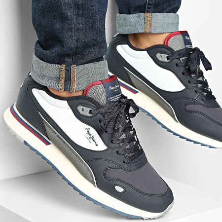 Pepe Jeans White And Green Bexley One Sneakers | Bortex