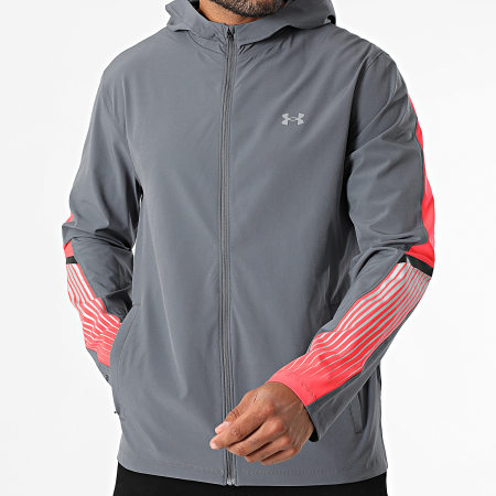 Under Armour - UA Velociti Storm Hooded Zip Jacket 6005900 Houtskool grijs