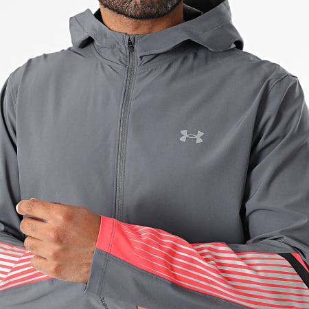 Under Armour - UA Velociti Storm Hooded Zip Jacket 6005900 Houtskool grijs