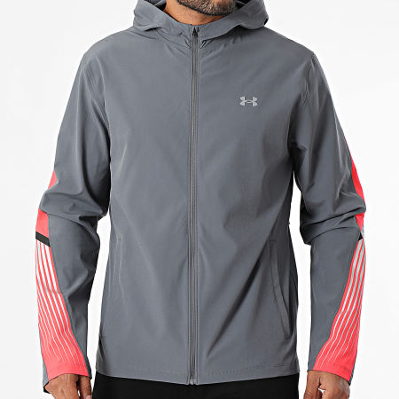 Under Armour - UA Velociti Storm Hooded Zip Jacket 6005900 Houtskool grijs