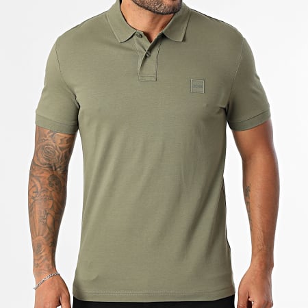 HOT Polo Slim Fit Polo Hugo Boss Vert BOSS Polo Manches