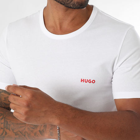 HUGO - Lot De 3 Tee Shirts 50532811 Blanc Bleu Noir