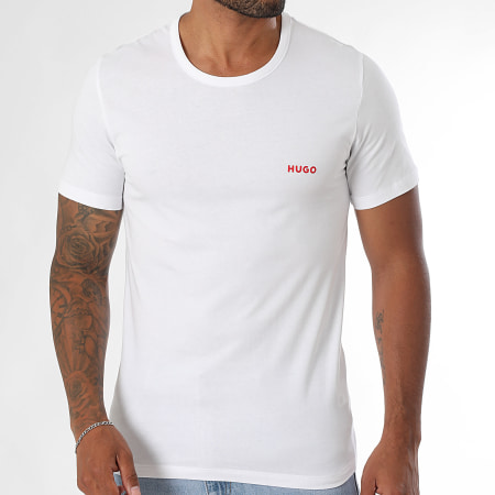 HUGO - Lot De 3 Tee Shirts 50532811 Blanc Bleu Noir