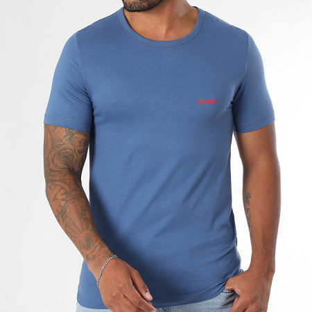 HUGO - Lot De 3 Tee Shirts 50532811 Blanc Bleu Noir