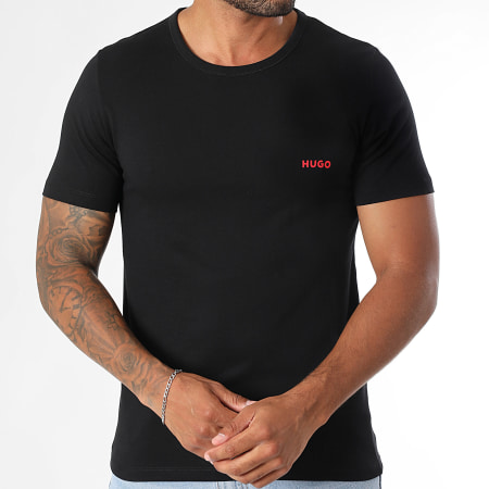 HUGO - Lot De 3 Tee Shirts 50532811 Blanc Bleu Noir