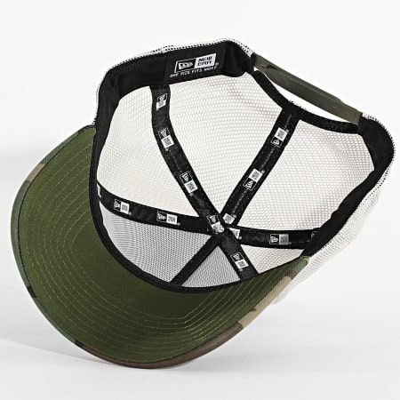 New Era - Casquette Trucker Patch 60691078 Beige Vert Kaki Camouflage