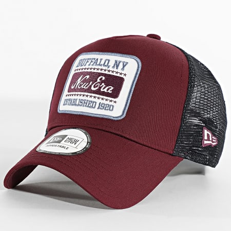 New Era - Casquette Trucker Patch 60691345 Bordeaux Bleu Marine