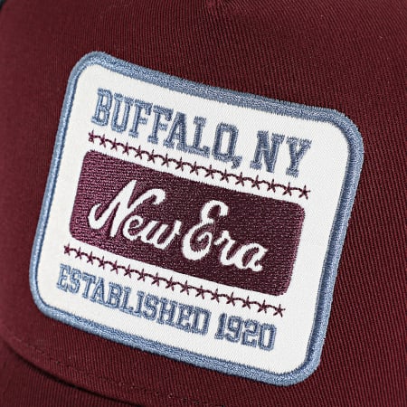 New Era - Casquette Trucker Patch 60691345 Bordeaux Bleu Marine