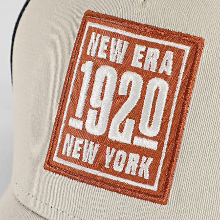 New Era - Casquette Trucker Patch 60691077 Beige Noir