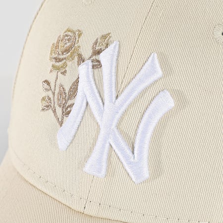 New Era - Gorra de mujer 9Forty NY Yankees 60691343 Beige claro