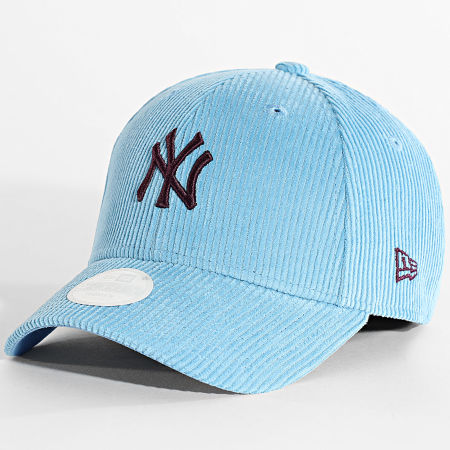 New Era - Casquette Côtelée Femme 9Forty NY Yankees 60691356 Bleu Clair