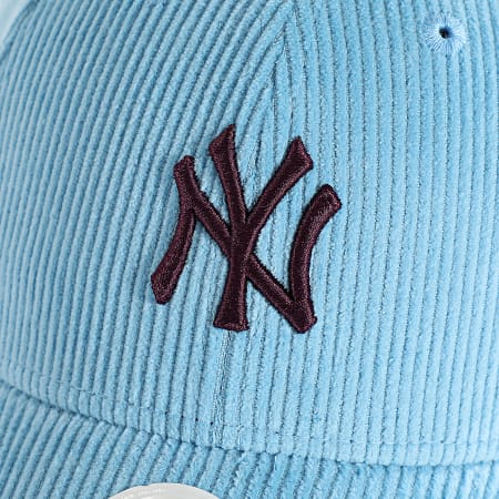 New Era - Casquette Côtelée Femme 9Forty NY Yankees 60691356 Bleu Clair