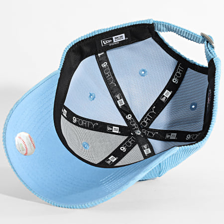 New Era - Casquette Côtelée Femme 9Forty NY Yankees 60691356 Bleu Clair