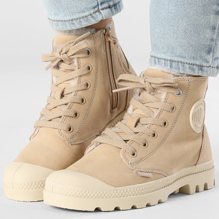 Palladium Boots Women's Pampa Hi Zip 95982 Warm Sand Ryses