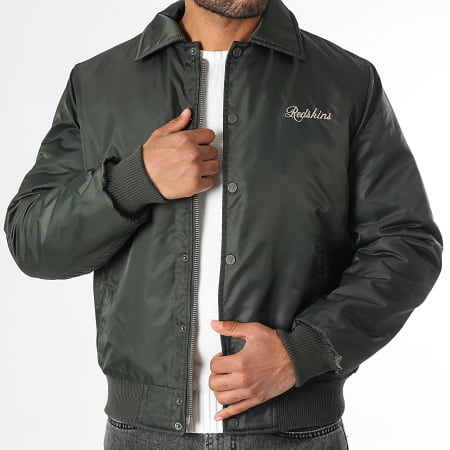 Redskins - Giacca Dragon Fighter con zip verde kaki