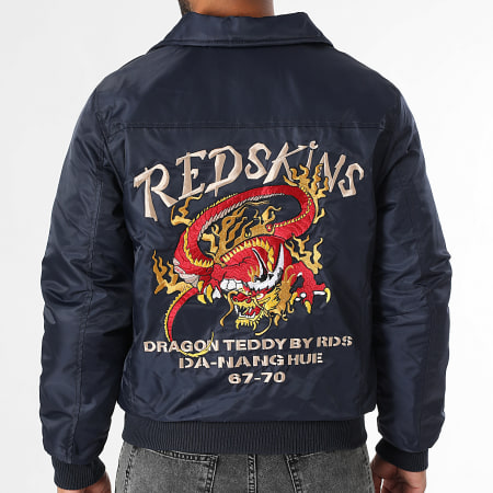 Redskins - Giacca Dragon Fighter Navy con zip