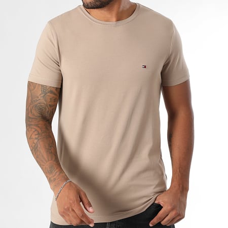 Tommy Hilfiger - Tee Shirt Slim Stretch 0800 Beige