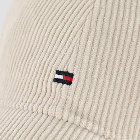 Tommy Hilfiger - Casquette Côtelée Flag 6 Panel Cord '85 3583 Beige Clair
