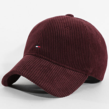 Tommy Hilfiger - Casquette Côtelée Flag 6 Panel Cord '85 3583 Bordeaux