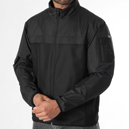 ジャケット・アウター BOSS BOSS - Gridlyte Zip Jacket 50541285 Black - Ryses