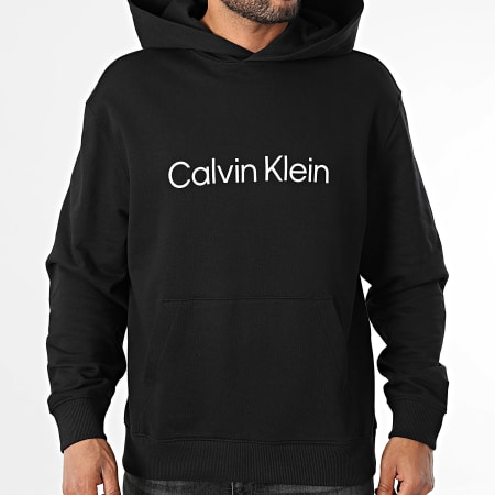 Calvin Klein - Sweat Capuche Standard Logo 231G Noir
