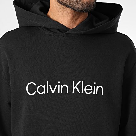 Calvin Klein - Sweat Capuche Standard Logo 231G Noir