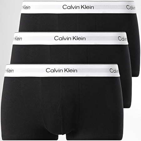 Calvin Klein - Calzoncillos bóxer bajos Juego de 3 4389 Negro