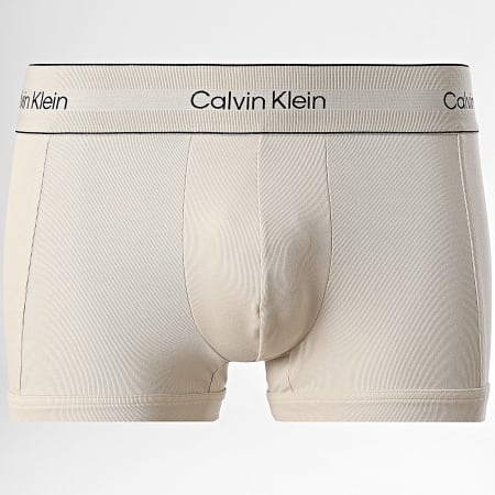 Calvin Klein - Juego de 3 calzoncillos 4446 Blanco Beige Gris Brezo