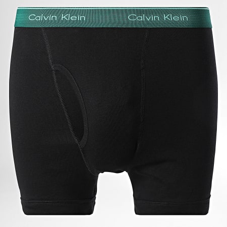 Calvin Klein - Juego De 3 Calzoncillos Negro Verde Marino NB4003A