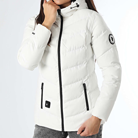 Comme Des Loups - Edredón con capucha calefactado Amel Blanco Mujer