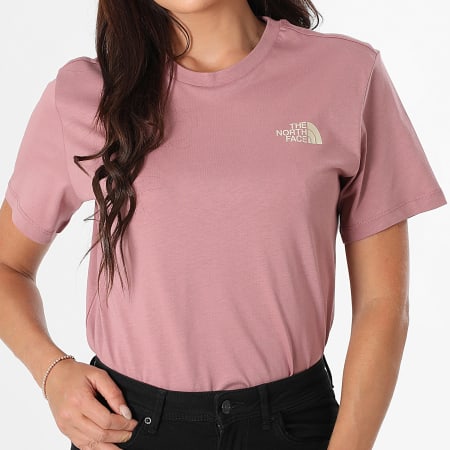 The North Face Tee Shirt Femme Relaxed Redbox A87NK Rose