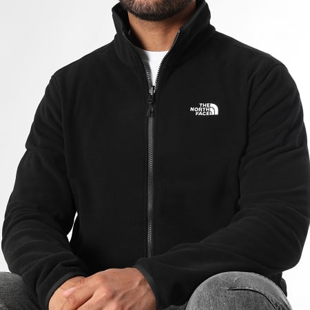 The North Face - Glacier Fleece Zip Jas Zwart