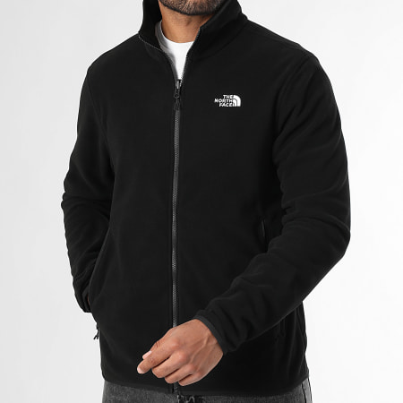 The North Face - Glacier Fleece Zip Jas Zwart