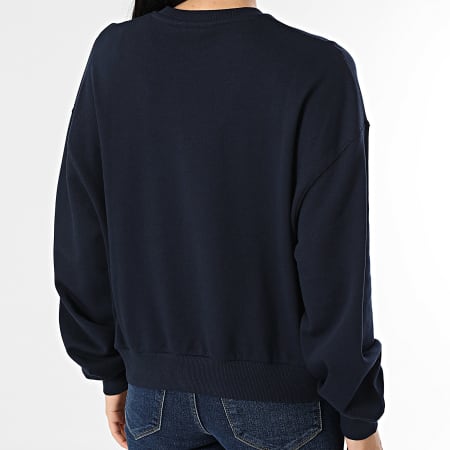 Tommy Hilfiger - Sweat Crewneck Femme Classic Script Terry 8269 Bleu Marine