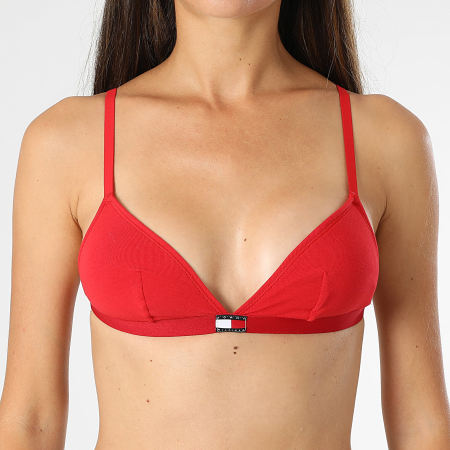 Tommy Hilfiger - Lot De 3 Brassières Femme 6140 Blanc Rouge Bleu Marine