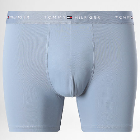 Tommy Hilfiger - Lot De 3 Boxers 3618 Beige Bleu Clair Vert Kaki Clair