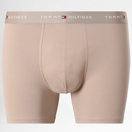 Tommy Hilfiger - Lot De 3 Boxers 3618 Beige Bleu Clair Vert Kaki Clair