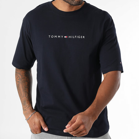 Tommy Hilfiger - Tee Shirt Logo 3685 Bleu Marine