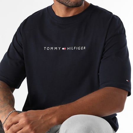 Tommy Hilfiger - Tee Shirt Logo 3685 Bleu Marine